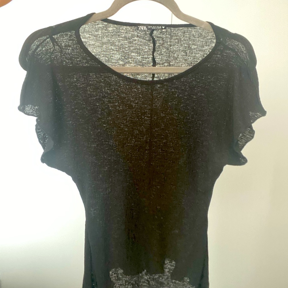 Zara Blouse w/ Tie at the waist!